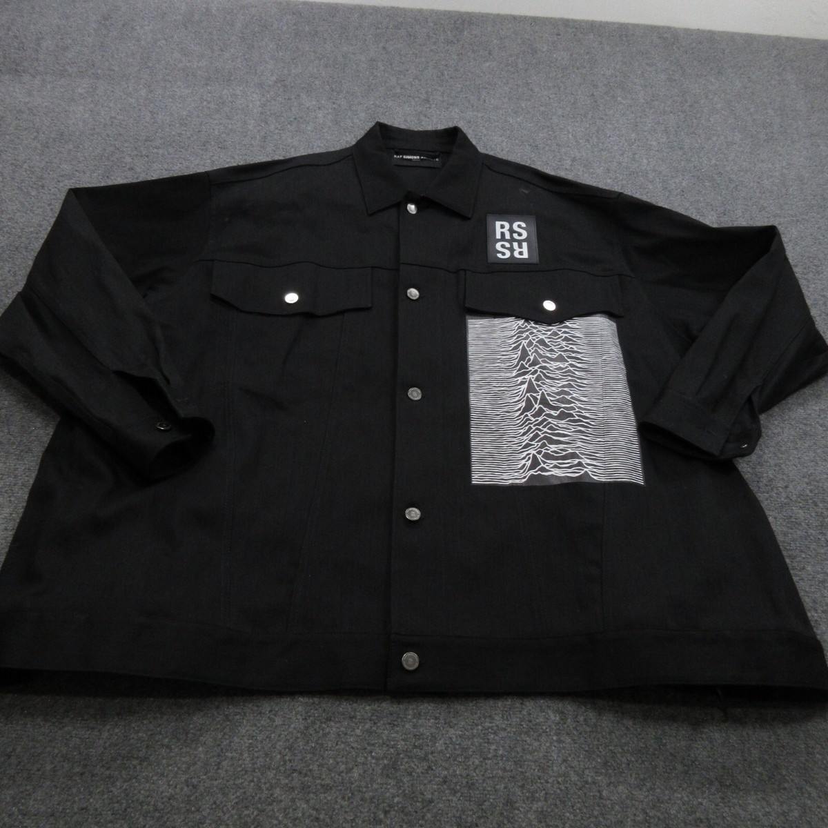 RAF SIMONS18SS New Order Denim Jacket S RAF SIMONS18SS New Order