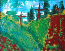 painting on canvas  34”X 28” Acrylic, Abstract, POP Art,