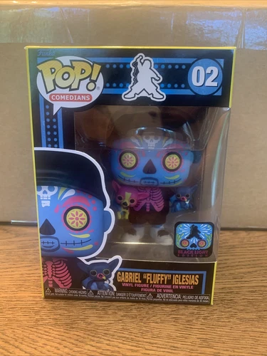 Funko Fundays SDCC 2022 Gabriel Fluffy Iglesias Blacklight Pop Day of the Dead