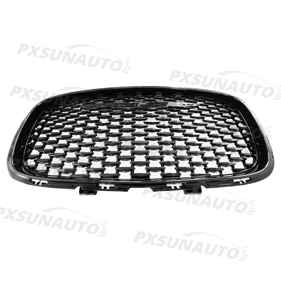 Fits 2015-2019 Chrysler 300 300C Black SRT Style Front Upper Hood Grille grill Foto 3 de 4