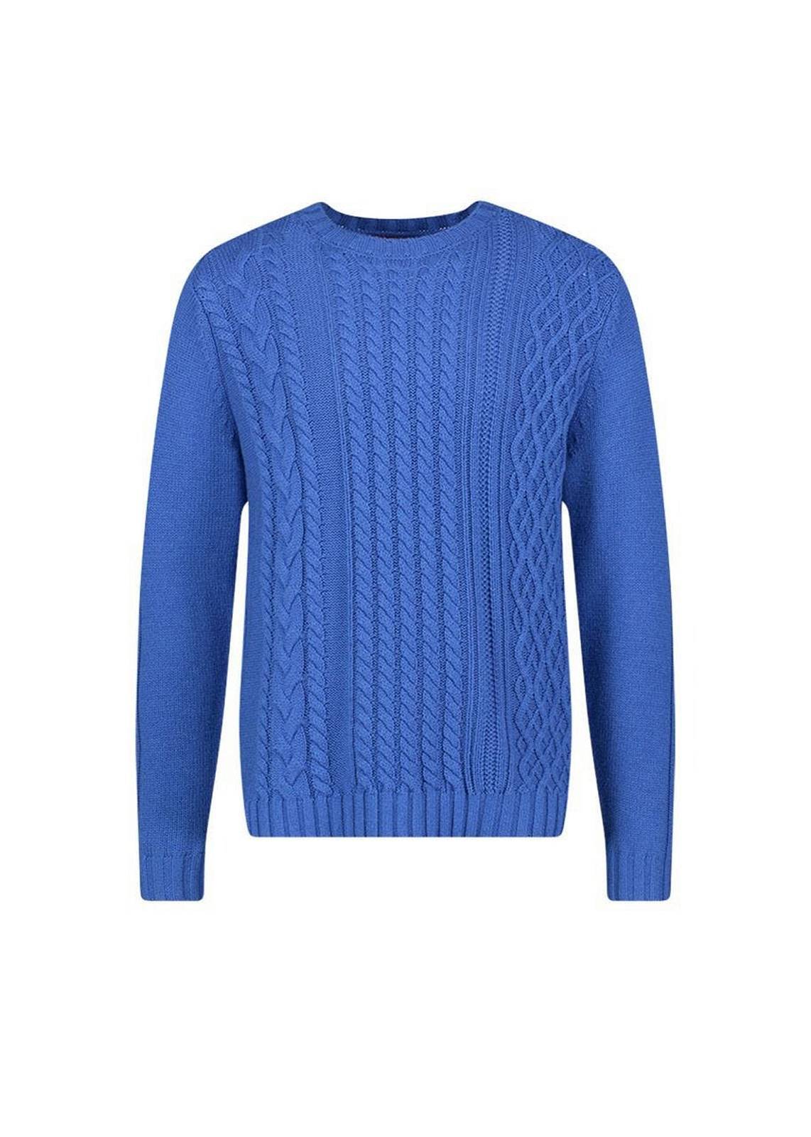 Коллекция Gaudi Maglia Girocollo Misto Lana Blu - Taglia XL, посвященная Уомо Мальериа