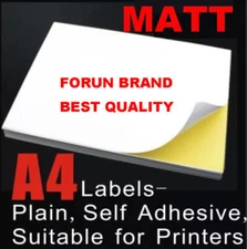 FORUN White Matte Self Adhesive Sticker Paper 