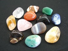 Bag of 12 Pcs of Grade A Natural Tumble Stones