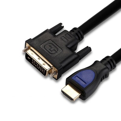 HDMI - DVI Highend Kabel 1,5m FULL HD 1080p PC zu Monitor Beamer  TV Mac Adapter