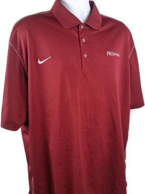 nike maroon golf polo