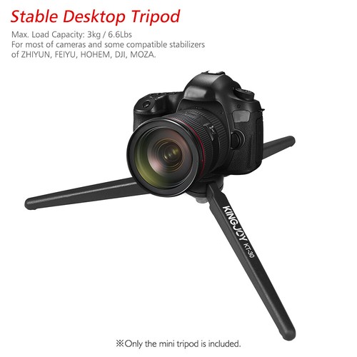KINGJOY Mini Tripod Stabilizer Desktop Tabletop Stand Holder for GoPro Cam Q2E4 - Picture 2 of 8