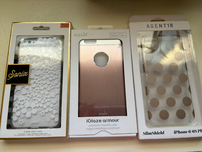 LOT of Four iPhone 6 Plus/6s Plus Cases, Moshi, Milprox, Agent 18 & Sonix - NEW