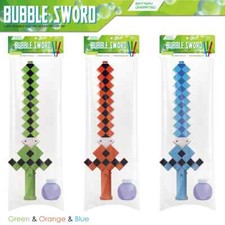 Minecraft LED Light Up Bubble Pixel Flashing Toy Sword With Sound