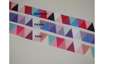 GEOMETRIC TRIANGLES Non slip Adjustable Headband Velvet Backing Sports Head band