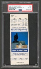 1988 NFC Championship Full Ticket PSA 4 Joe Montana Jerry Rice 49ers Bears POP 1