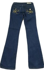 South Pole Youth Size 1 Blue Denim Super Cute Boot Cut Jeans Stretch.