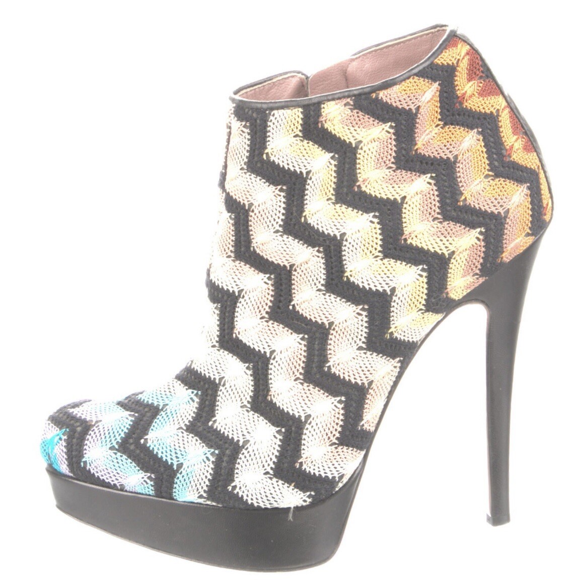 $950 MISSONI PLATFORM ANKLE BOOTS SZ