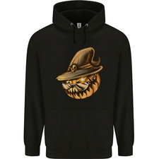 Cooler Kürbis Halloween Herren 80% Baumwolle Hoodie