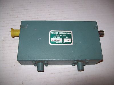 NEW ADVANCED MICROWAVE LABS M/N DA-1005 ISOL,ATOR TNC CONNECTORS (12GHZ ?) P1507