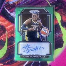 2022 Panini Prizm WNBA Arike Ogunbowale Green Prizm Autograph #SG-AOG