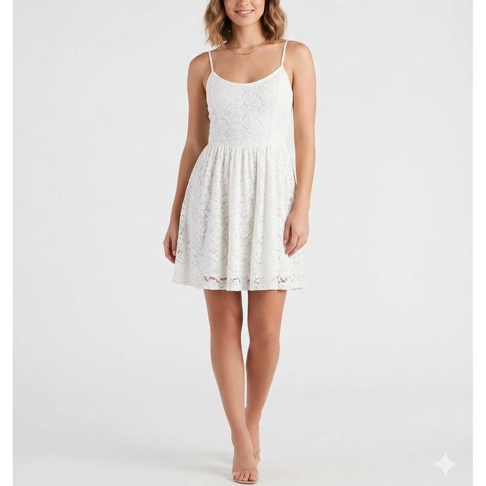 abercrombie white corset dress Abercrombie & Fitch White Mini Dress Off The Shoulder Corset Small