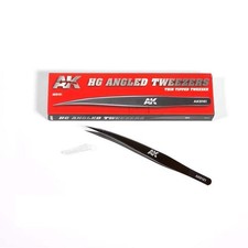 AK Tools: HG Angled Tweezers 01 (Thin Tipped)