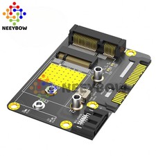 2-in-1 Combo mSATA/M.2 NGFF SSD to Dual SATA3 Adapter, New Version