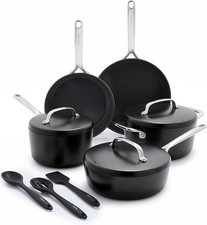 GreenPan GP5 Hard Anodized Ceramic Nonstick 14Piece Cookware Pots and Pans Set B
