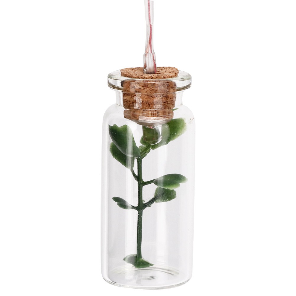 New Solar Power LED Colorful Windbell Lamp Wishing Bottle Wind Chimes Decor For