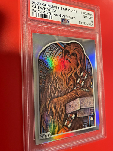 2023 Chrome Star Wars Chewbacca ROTJ 40th Anniversary PSA Graded!
