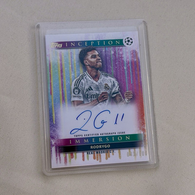 Topps Inception 2024/25 Immersion Autogramm Rodrygo Real Madrid 43/100