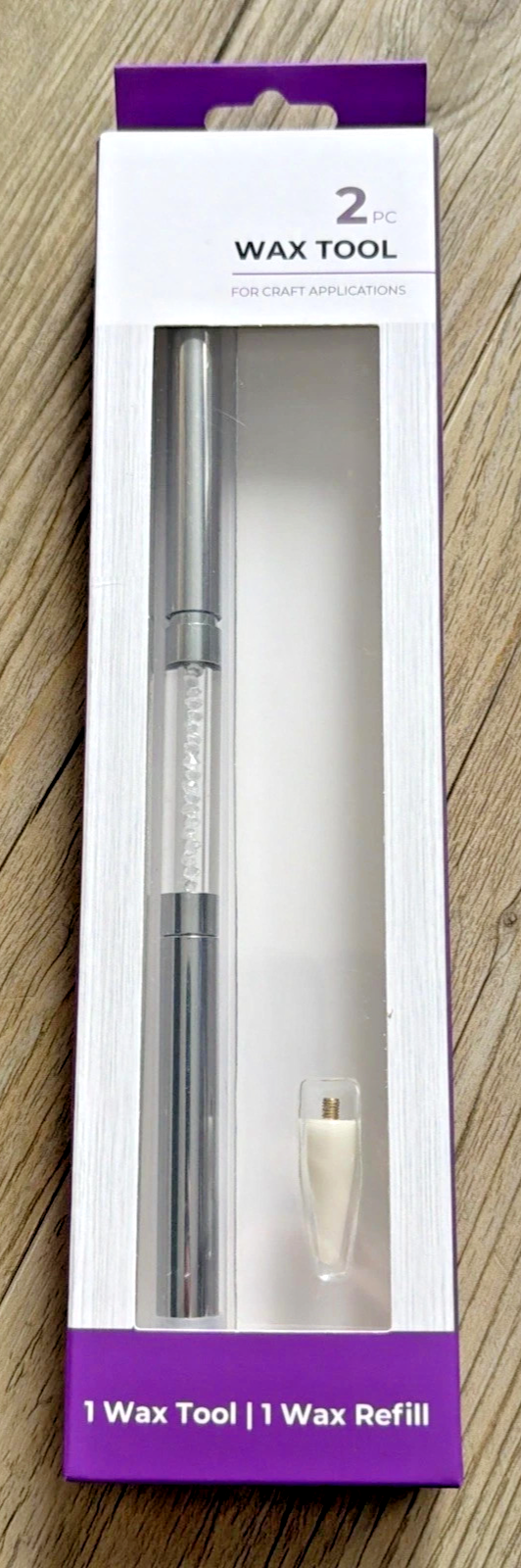 Crafters Companion 2 Piece Wax Tool & Wax Refill For Application Gems Pearls NEW