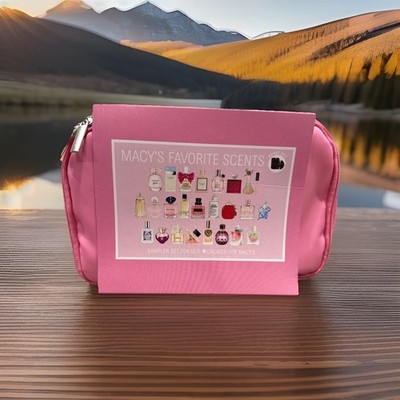 Viral Favorite Macys 26-PC Fragrance Sampler Gift Set For Her With Pink Pouch