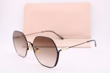 NEW CHLOE CH 0169SA 007 BROWN GOLD GUNMETAL GRADIENT AUTHENTIC SUNGLASSES 59-16