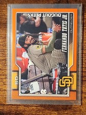 2026 Topps Baseball Series 1 Fernando Tatis Jr Dugout Peeks Orange #17/25 READ