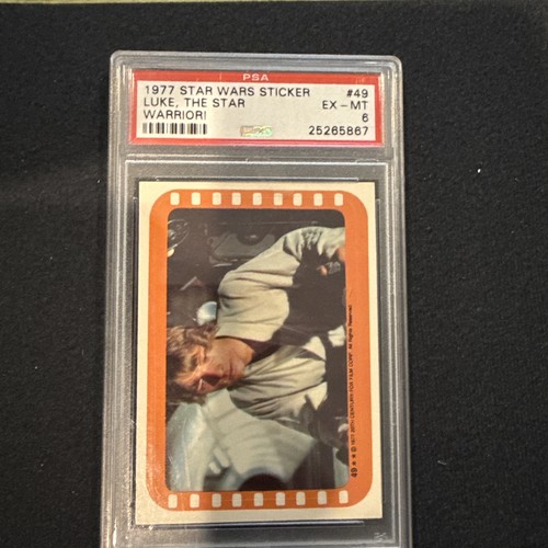 1977 Topps Star Wars Stickers #49 Luke, the Star Warrior!
