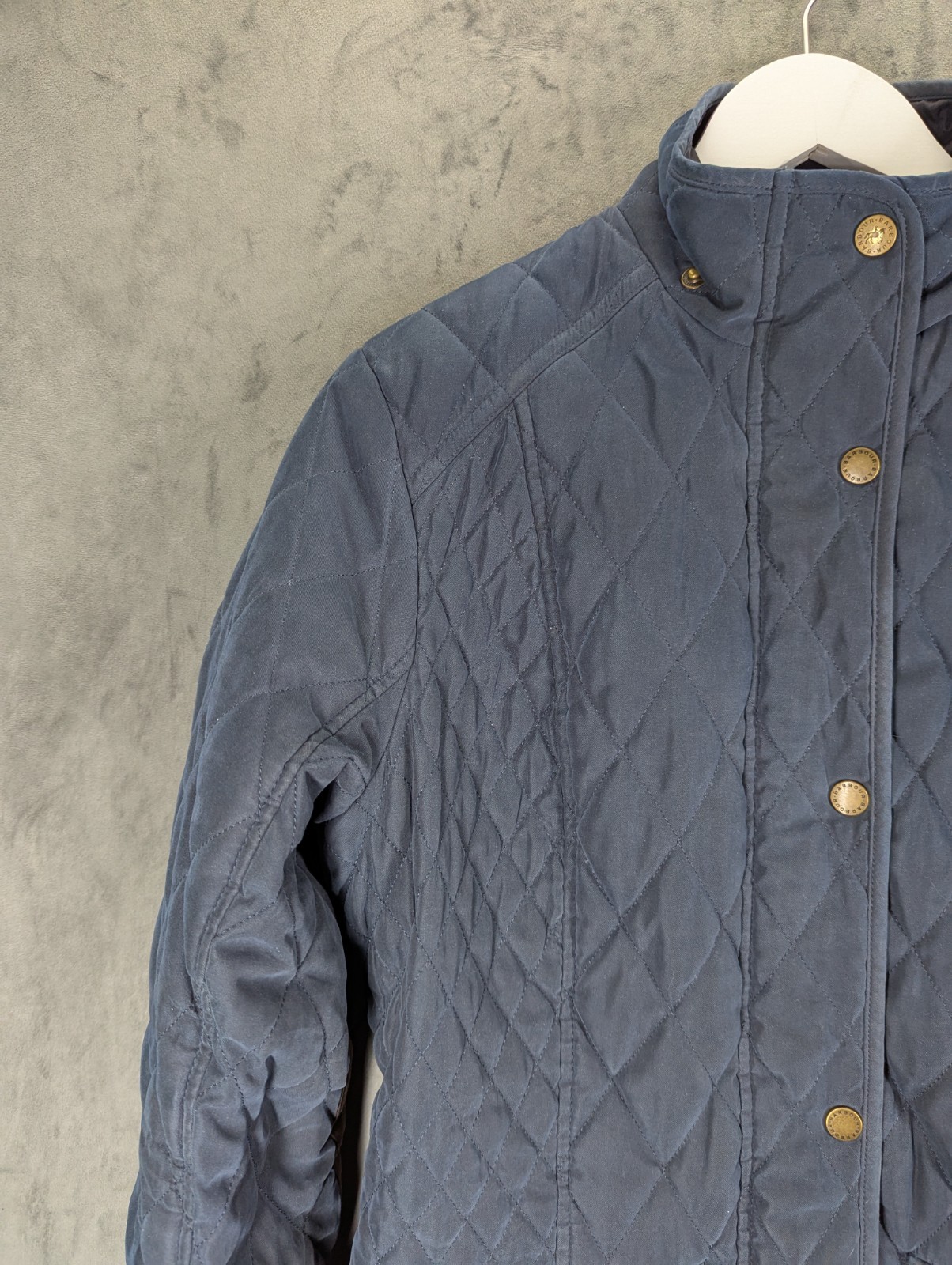 Barbour Brocklane Waterproof Quilt Jacket Women Size 12 Quilt Lining Breathable image 7