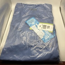 Landau Unisex Style 7525 Scrub Jacket Top Size L Blue Light - New