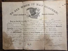 1865 Wisconsin Cavalry Civil War Honorable Discharge  Private Adolphus Praga