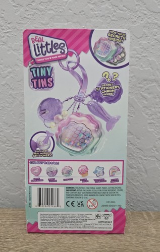 Real Littles Tiny Tins I SEA YOU Stationery Collectible Bag Charm - Picture 5 of 6