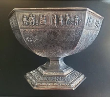 Antique Dutch Colonial Bowl Silver Plated