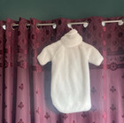 Vintage Cozy White Faux Fur Winter Baby Bunting Suit — photo 7