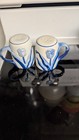 Vintage Delft Blue Tulip Salt & Pepper Shakers — photo 1