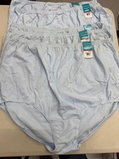 5 Pack Vanity Fair Cotton Brief Panty 15320 SKY BLUE Womens Sz 10 / 3XL