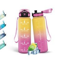 Honeyholly 500ML Trinkflasche: Auslaufsicher Zeitmarkierung Kinder &