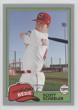 2018 Topps Archives 1981 Design Silver 89/99 Scott Schebler #246 0c6