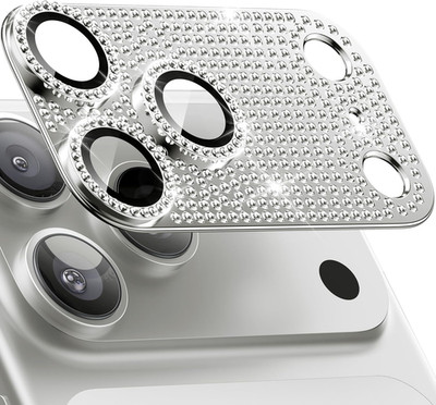 WSKEN for iPhone 17 Pro Max Camera Lens Protector Diamond Bling - [Not Easy to F