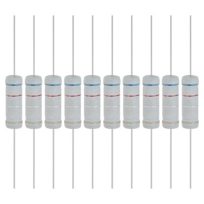 10 Pcs 0.62 Ohm 5W Metal Oxide Film Resistor, 5% Tolerance