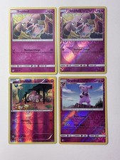 x4 Lot Snubbull & Granbull Holo/Rev Holo Sun & Moon, Fates Collide Pokémon Card