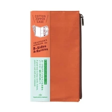 Traveler's Company Note Limited Cotton Zipper Case Orange Regular Size 14435006