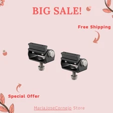 Durable Black Aluminum Light Bar Brackets, 2-Pack for Off-Road Vehicles