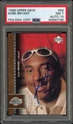 Kobe Bryant 1996 Upper Deck #58 Rookie Rc Autograph PSA 7 with 10 Auto POP 2!
