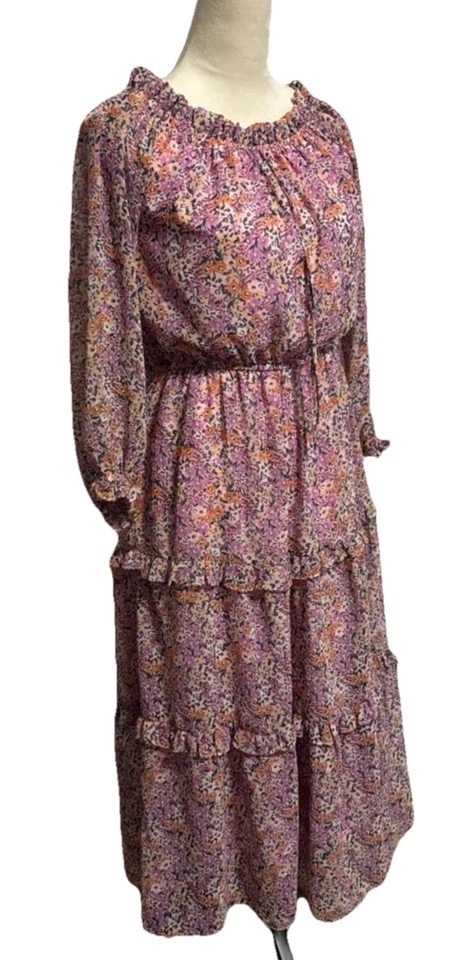 Vestido Floral Lauren Conrad Talla M Pradera Cottagecore Campesino Verano Foto 2 de 4