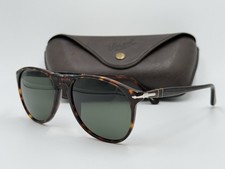PERSOL Sunglasses PO9649S 24/31 Havana frame w/ Green lenses AUTHENTIC ITALY