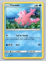 Corsola 36/149 Sun & Moon Base Set Uncommon